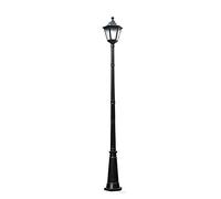 Lampadaire lumières extérieur, réverbère traditionnel E27 tête unique extérieur IP65 verre étanche pilier haut pôle lumière européenne rétro aluminium Pat