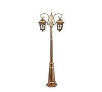 Lampadaire Lumières Extérieures, Créatif Européen Extérieur Rétro Réverbère Patio Zone Résidentielle Haut Pôle Lumière Étanche Lampadaire Vintage Lanterne En Verre Pelouse Jardin Réverbère Villa E27