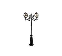 Lampadaire Lumières Extérieures, Créatif Méditerranéen Globe Vue Lampe De Route Extérieure Étanche Verre Chemin Réverbère 1.7M 2 Lumières Haut Pôle n Boule Paysage Réverbère En Aluminium Verre Villa