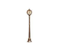 Lampadaire Lumières Ip54 Haut Pôle Globe Colonne Lumineuse Lanterne Classique Cour Extérieure Étanche Rue Aluminium Moulage Sous Pression Verre E27 Pilier Lampes pour Patio Porche Porte Landsc