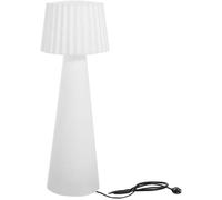 Lampadaire Lumineux Design Filaire Abat-Jour Ondulé Pour Extérieur Éclairage Puissant Led Blanc Lady H110Cm Culot E27