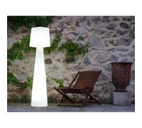 Lumisky Lampadaire lumineux LADY – design filaire abat-jour ondulé LED blanc H150 cm culot E27