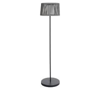 Lampadaire solaire SOLEO Gris Poly rotin H145 cm