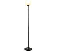 Lampadaire Lune Globe en Verre Lampadaire Moderne Lampe sur Pied avec Base en Marbre Grand Poteau Lumière pour Les Salons Chambres Lampadaire Décoration De La Maison, Yellow