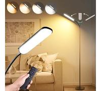 Lampadaire Marctronic, 18 W, 1 800 lm, LED ultra-lumineuse, avec télécommande et prise intelligente, variateur d'intensité, lampe de lecture pour salon, chambre à coucher, bureau