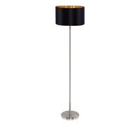 Lampadaire MASERLO E27 1X60W en acier nickel mat D380mm