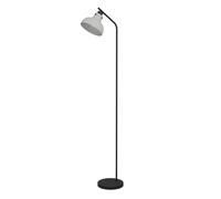 Lampadaire MATLOCK E27 1X40W en acier gris et noir 405x200x1580mm