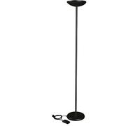 MAUL lampe halogène MAULsky 183cm hauteur | Intensité lumineuse variable en continu | Lampe sur pied avec interrupteur au pied | Lampadaire pour salon, bureau ou étude | 2250 lm | Noir