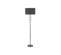 Mauro Ferretti Lampe sur pied Bright One cm Ø 42,5 x 164 cm, verre et fer, blanc et gris