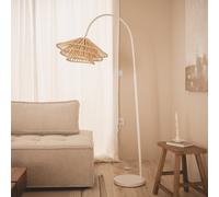 Lampadaire Métal et Bambou Ailén