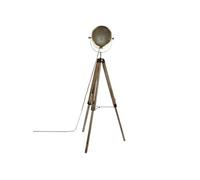 Atmosphera – Lampadaire trépied Ebor – Bois et métal, bronze – H152 cm
