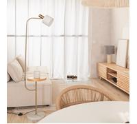 Lampadaire Métal et Marbre Dafne Blanc