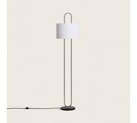 Lampadaire Métal Et Tissu Duque Blanc