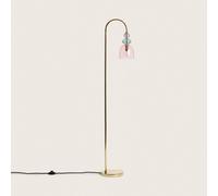 Lampadaire Métal Et Verre Baudelaire Doré