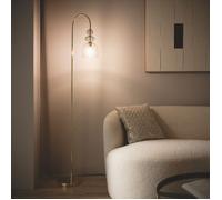 Lampadaire Métal Et Verre Baudelaire Doré