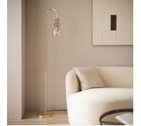 Lampadaire Métal et Verre Baudelaire Rose