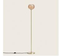 Lampadaire Métal et Verre Klimt Ambre