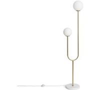 Lampadaire Métal et Verre Moonlight Brass 2 Spots Doré Doré G