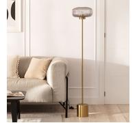 Lampadaire Métal et Verre Windsor Doré