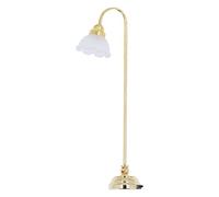 Lampadaire Miniature pour Maison de Poupée, Look Vintage avec Lumière Chaude, Meubles Miniatures à L'échelle 1/12, pour Un de Maison de Poupée, Lampadaire pour Maison de