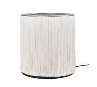 Lampadaire Modèle 597 Aluminium Poli/Franges Crème