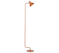 Lampadaire Moderne 154 cm en Métal Abat-Jour en Cône Orange Ajustable Salon Rima
