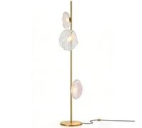 Lampadaire moderne en verre de 71 po, lampe sur pied en forme de nuage, lampe sur pied à 6 lumières avec 3 températures de couleur, lampe nordique en fer pour salon, chambre à coucher, bureau, salle