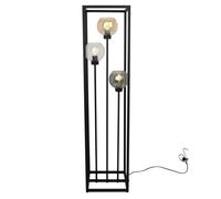 Lampadaire Moderne Light-Home - modèle HAGA CAGE - Lampadaire sur Pied Salon - Lampe Industrielle - Noir - Mix - 130x30x25 cm