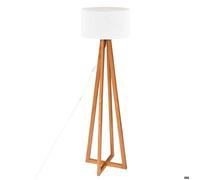 Lampadaire ""Molu"" bois blanc H140cm - Atmosphera Créateur d'intérieur