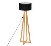 Lampadaire ""Molu"" bois noir H140cm - Atmosphera createur d'interieur - Noir