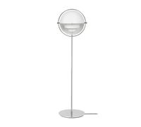 Gubi Lampadaire Multi-Lite Chrome et blanc