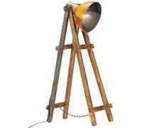 Vidaxl Lampadaire Multicolore E27 Bois Massif De Manguier