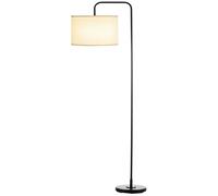 HOMCOM - Lampadaire - Acier - 64x38x163.5cm - Blanc
