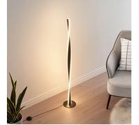 Lampadaire noir dimmable LED torsadé - Mazen