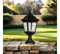 Lampadaire Noir Extérieur H:44cm Rustique Lance Éclairage D'Extérieur Jardin