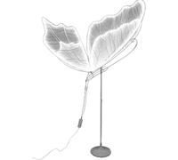 Lampadaire Papillon De Mariage LED Plafond Créatif Lampe Papillon Suspendue pour Garden Party Salon Lampe De Coucher De Soleil Réglable Moderne Grande Lampe Lit Chambre, White Light, 100cm