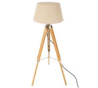 Lampadaire - PARIS PRIX - Runo - 146 cm - Beige & Naturel - Design Contemporain