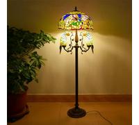 Lampadaire Perroquet - Art créatif LED éclairage de sol pour café, salon, chambre, restaurant, étude, villa, hôtel - Décoration en verre coloré