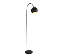Lampadaire petit 143 cm abat-jour ajustable noir métal rétro Lampadaire salon