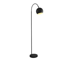 Lampadaire petit 143 cm abat-jour ajustable noir métal rétro Lampadaire salon
