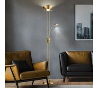 Lampadaire Plafonnier Lampe De Lecture LED Réglable Dimmable Laiton Salon