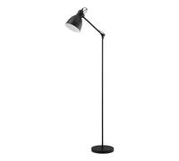 Lampadaire PRIDDY E27 1X40W en acier noir et blanc 0x0x1370mm