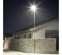Lampadaire Réverbère Parkplatzlampe LED Lumière Extérieure 30W Blanc Froid Gris