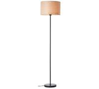 Lampadaire Romm - BRILLIANT - 1 flamme - Bois clair - Noir - E27 - LED