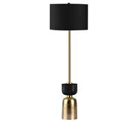Lampadaire Rond Design "Ceres" 127cm Noir & Or