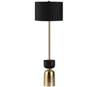 Lampadaire Rond Design "Ceres" 127cm Noir & Or Noir G