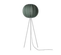 Lampadaire Rond en Tweed Vert, Tricoté à La , Haut de 60 cm de Diamètre