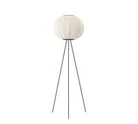 Lampadaire Rond Knit-Wit, Made By Hand, Haut Ø45, Blanc Perle