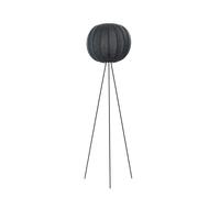Lampadaire Rond Knit-Wit, Made By Hand, Haut Ø45, Noir