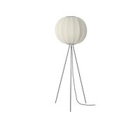 Lampadaire Rond Knit-Wit, Made By Hand, Haut Ø60, Blanc Perle